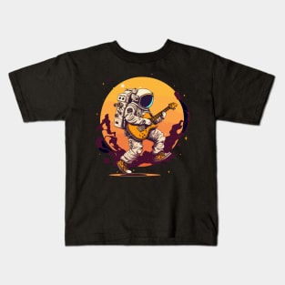 Astronaut Rock Star Kids T-Shirt